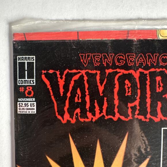 Vampirella #8 (1994) Mint Unopened Bag With Trading Card Very Rare Hot Christmas - Picture 4 of 5